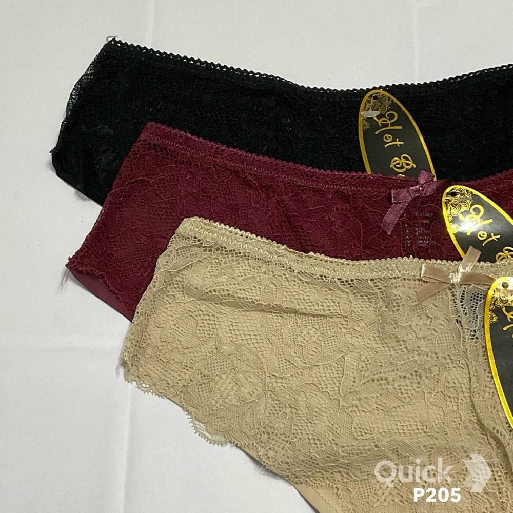 NWT 3 pc Floral Lace Women's Panties